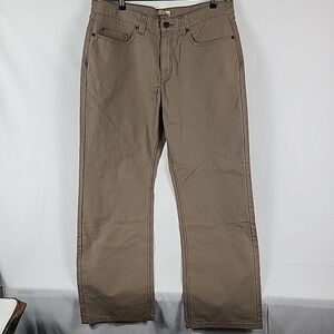 NEW Blue Mountain Men's Beige Canvas 5 Pocket Pant Relax Fit 38x32 NWT